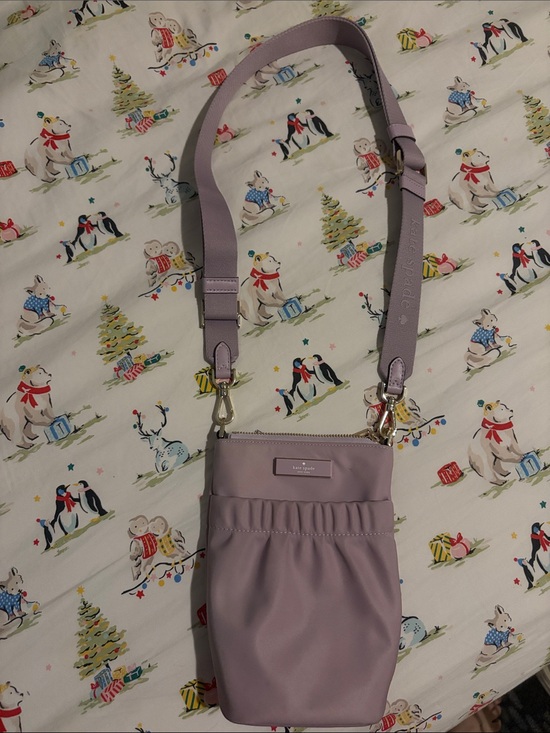 kate spade Handbags - kate spade Lavender Ruffled Crossbody Phone Pouch